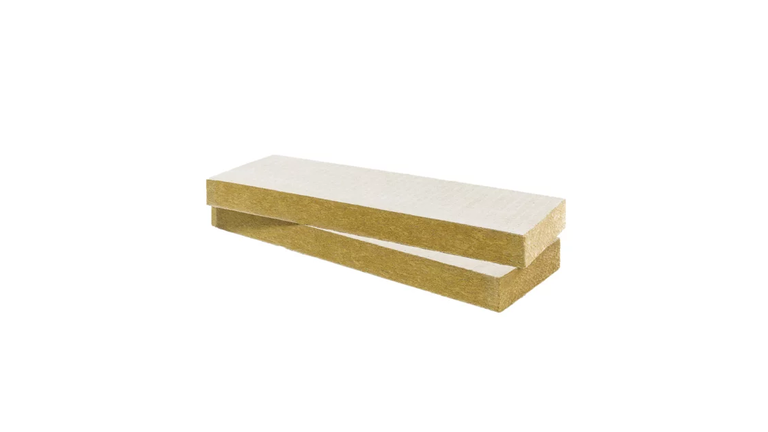 Steinwolle-Dämmplatte mit Vlieskaschierung